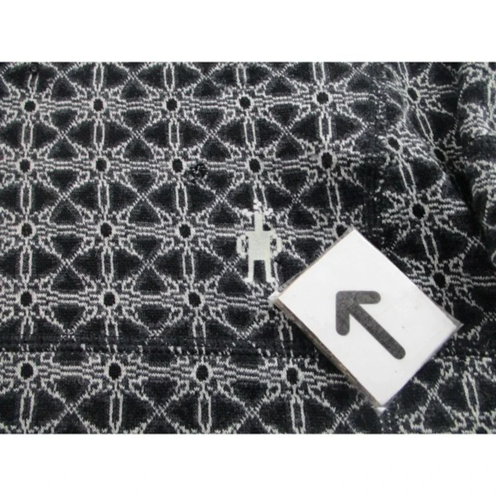 Smartwool Sweater Womens XL Black Merino Wool Quarter Zip Base Layer Pullover‎